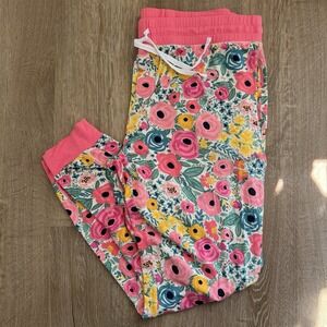 Little Sleepies Secret Garden Pink Floral Pajama Pants Lunaluxe Sz M Bamboo Pjs